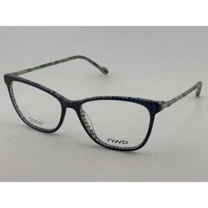 NWD Eyewear - 53-15-135 Mod. 2186-300 Green Blue Silver Glasses Frames